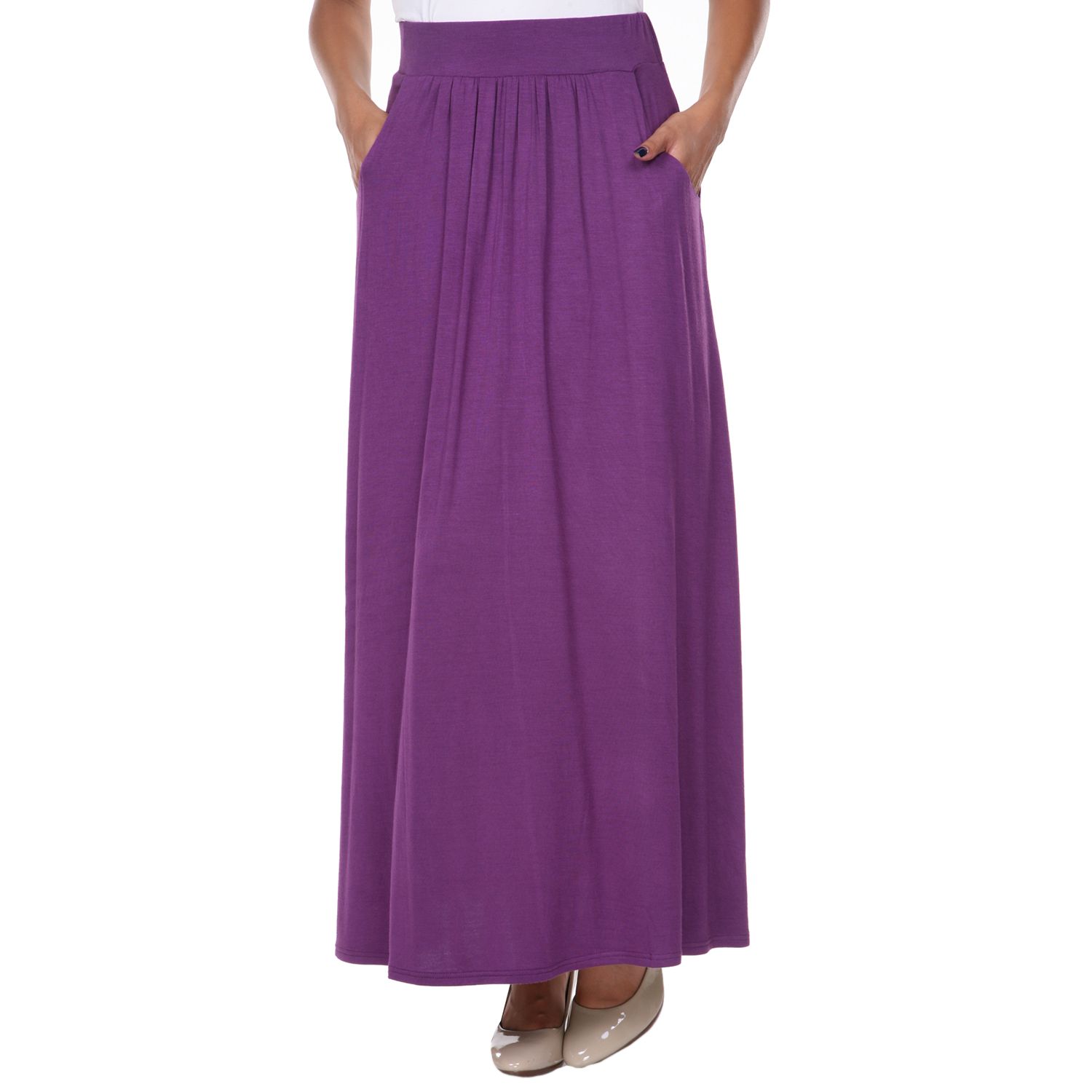 lilac long skirt