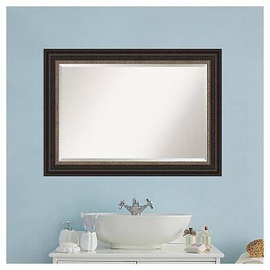 Amanti Art Impact Bronze Bathroom Vanity Wall Mirror