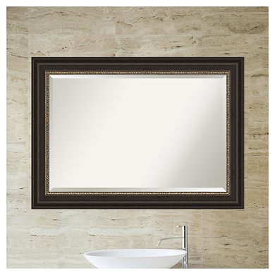 Amanti Art Impact Bronze Bathroom Vanity Wall Mirror