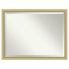 Amanti Art Narrow Landon Gold Bathroom Vanity Wall Mirror