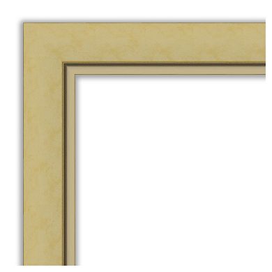 Amanti Art Narrow Landon Gold Bathroom Vanity Wall Mirror