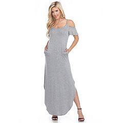 Maternity 24Seven Comfort Slim Fit A-Line Sleeveless Maxi Dress