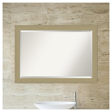 Amanti Art Mosaic Gold Bathroom Vanity Wall Mirror