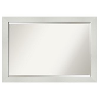 Amanti Art Mosaic White Bathroom Vanity Wall Mirror