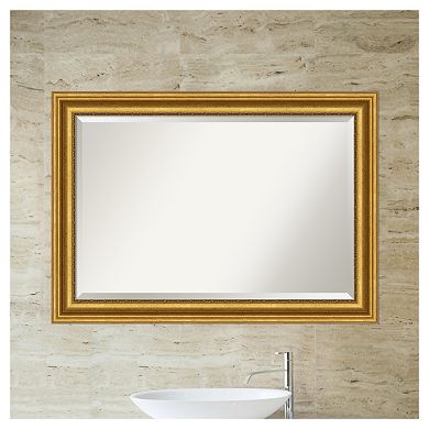 Amanti Art Parlor Gold Bathroom Vanity Wall Mirror