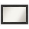 Amanti Art Ridge Black Bathroom Vanity Wall Mirror