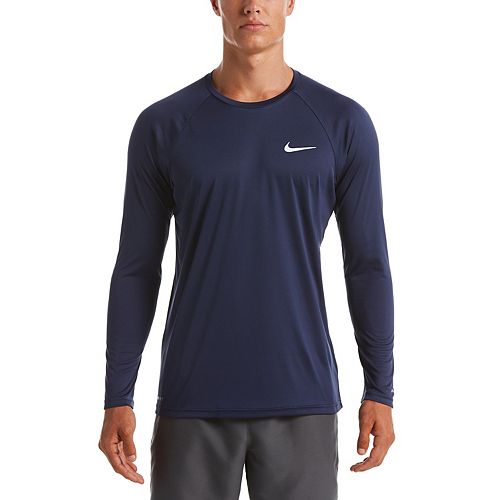 Men's Nike DriFIT UPF 40+ Long Sleeve Hydroguard Swim Tee