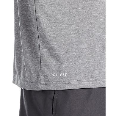 Men's Nike Dri-FIT UPF 40+ Hydroguard Heathered Long Sleeve Swim Tee