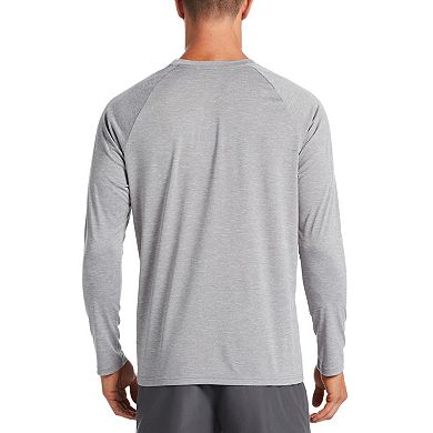 Men's Nike Dri-FIT UPF 40+ Hydroguard Heathered Long Sleeve Swim Tee