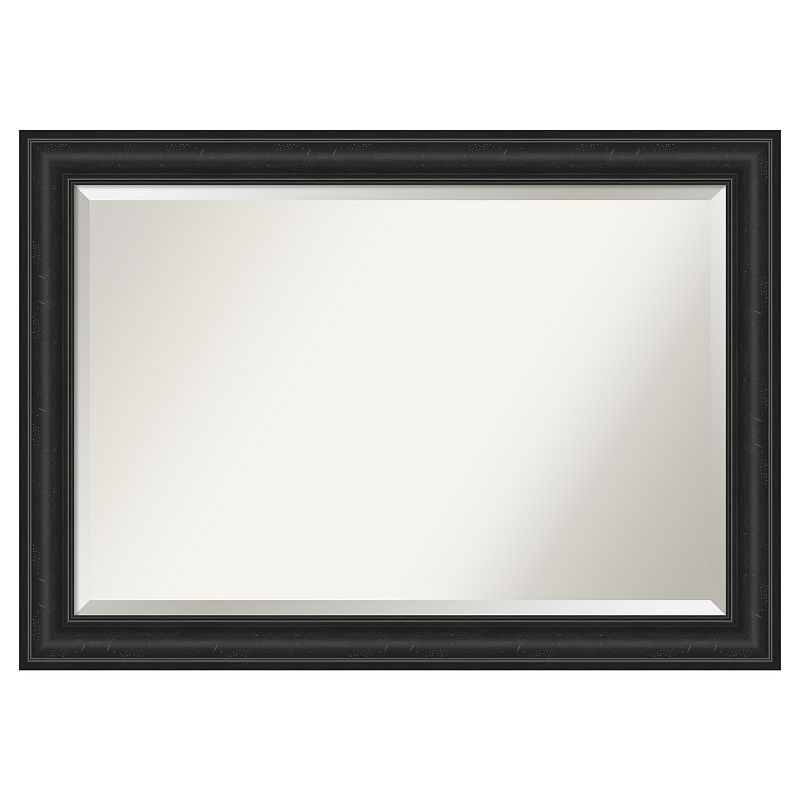 Amanti Art Shipwreck Black Bathroom Vanity Wall Mirror, 33X27