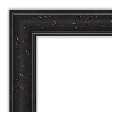 Amanti Art Narrow Shipwreck Black Bathroom Vanity Wall Mirror