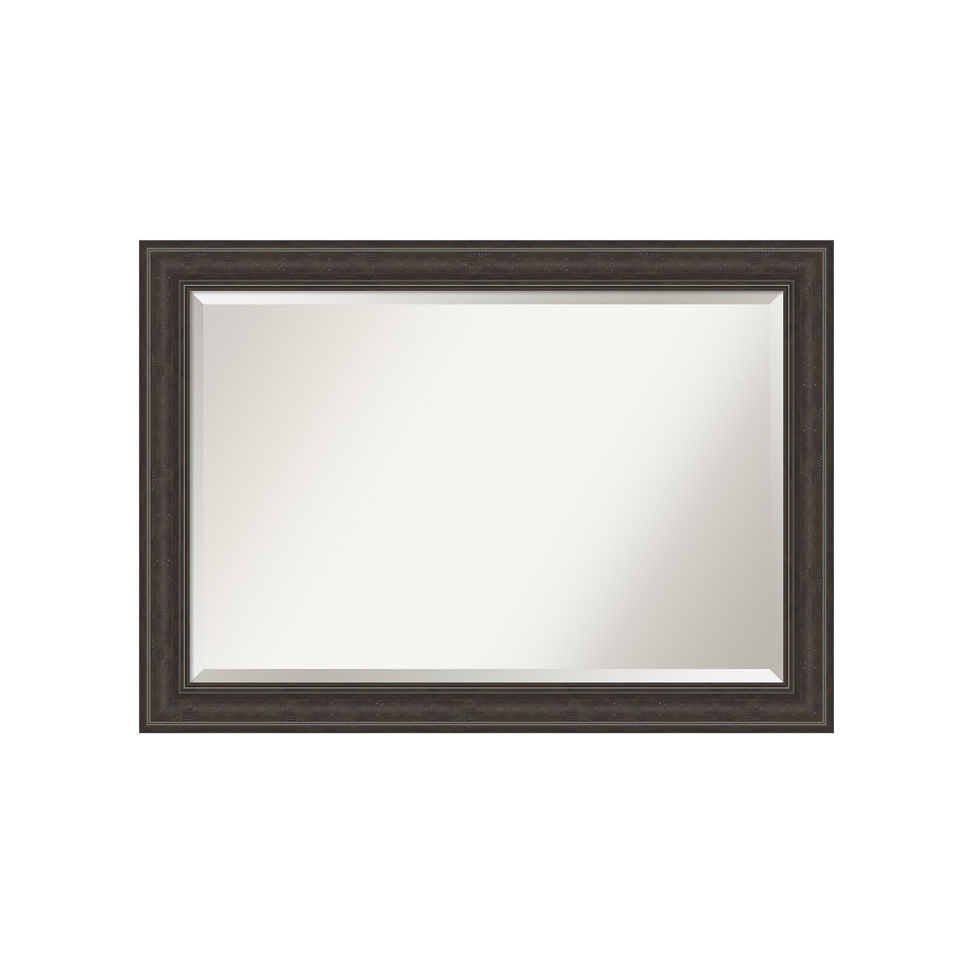 Amanti Art Shipwreck Greywash Bathroom Vanity Wall Mirror, Gray