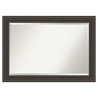Amanti Art Shipwreck Greywash Bathroom Vanity Wall Mirror