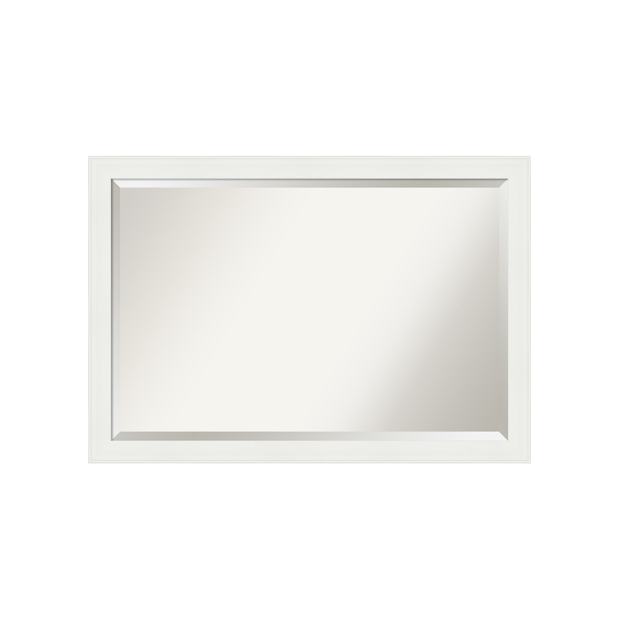 Amanti Art Narrow Vanity White Bathroom Vanity Wall Mirror