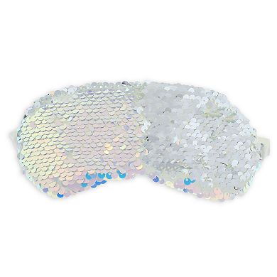 Elli by Capelli Flippable Sequin Eye Mask & Slippers Set