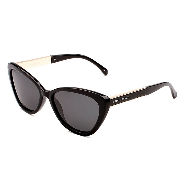 PRIVE REVAUX The Hepburn 57mm Cat-Eye Polarized Sunglasses display picture 3