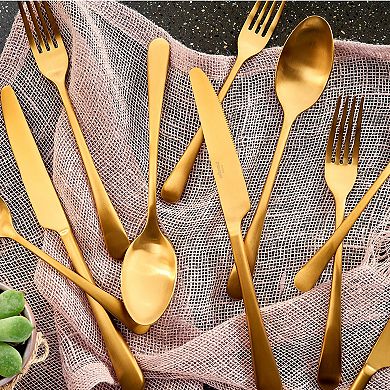 Skandia Mirabella Satin Gold 20-pc. Flatware Set