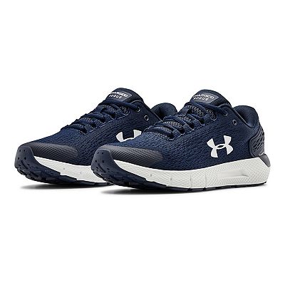 Under Armour Charged Rogue 2 mens Navy and Lime Sneakers size 6.5 0068396576186-164_UA-W-ASSERT-  main image 4