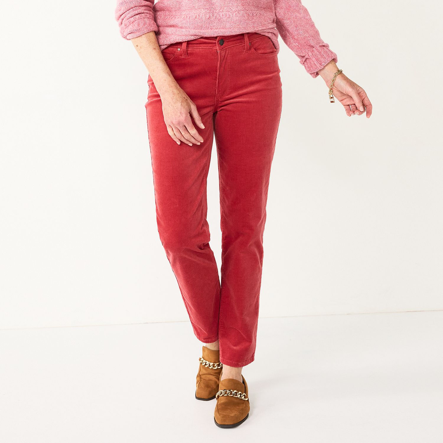 kohls red pants