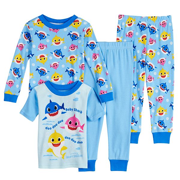 Boys 3T 4T 5T BABY SHARK Doo Pinkfong Fleece Pajama Set With Socks Toddler