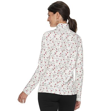Women's Croft u0026 Barrow® Essential Long-Sleeve Mockneck Top