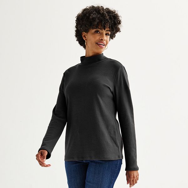 Kohls black turtleneck sale