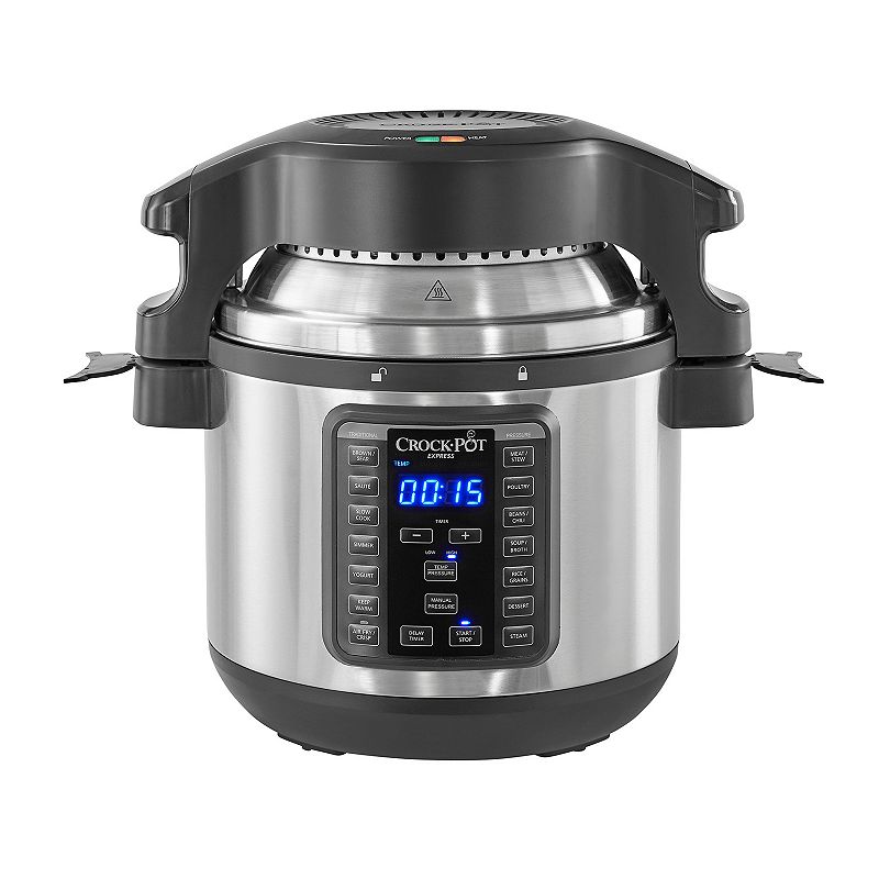 Crock-Pot Express 8-qt. Black Stainless Crisp Pressure Cooker $91 (Was ...