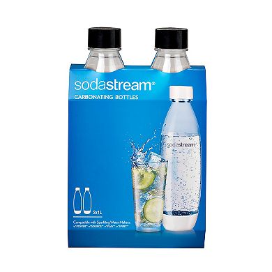 SodaStream 1-Liter Slim Carbonating Bottles - 2-pk.