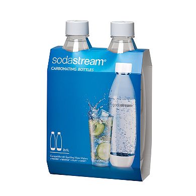 SodaStream 1-Liter Slim Carbonating Bottles - 2-pk.