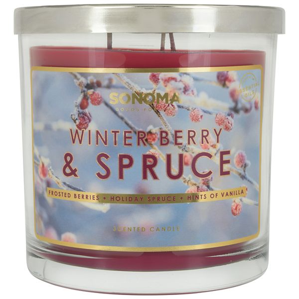Sonoma Goods For Life Winter Berry & Spruce 14-oz. Candle Jar, Multicolor  Reviews 2024
