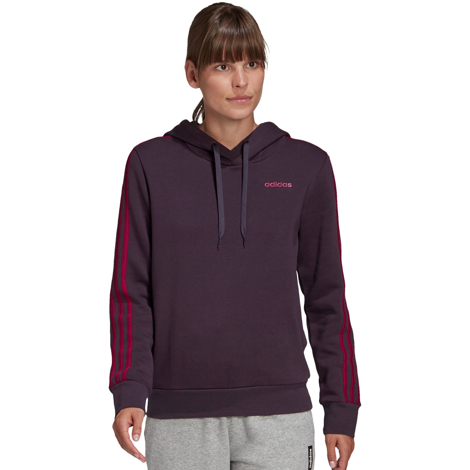 purple adidas hoodie womens