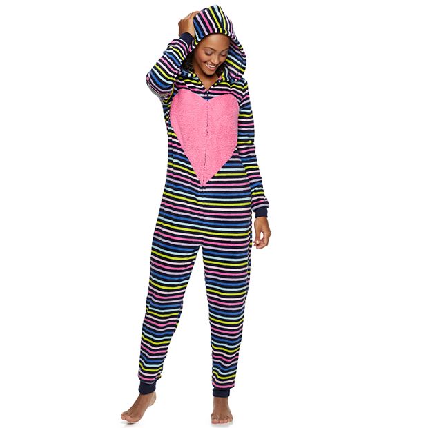 Juniors SO Hooded One Piece Pajamas