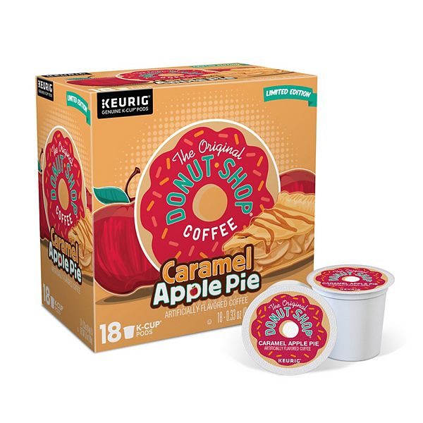 Keurig K Cup Pod The Original Donut Shop Caramel Apple Pie Flavored Coffee 18 Pk