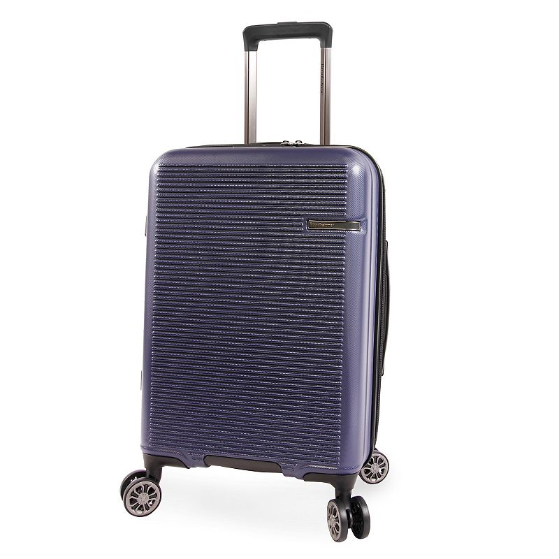 Brookstone Nelson Hardside Spinner Luggage, Blue, 29 INCH