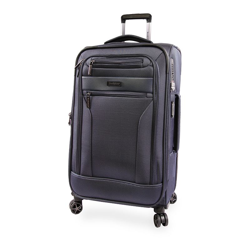 Brookstone Harbor Spinner Luggage, Blue, 29 INCH