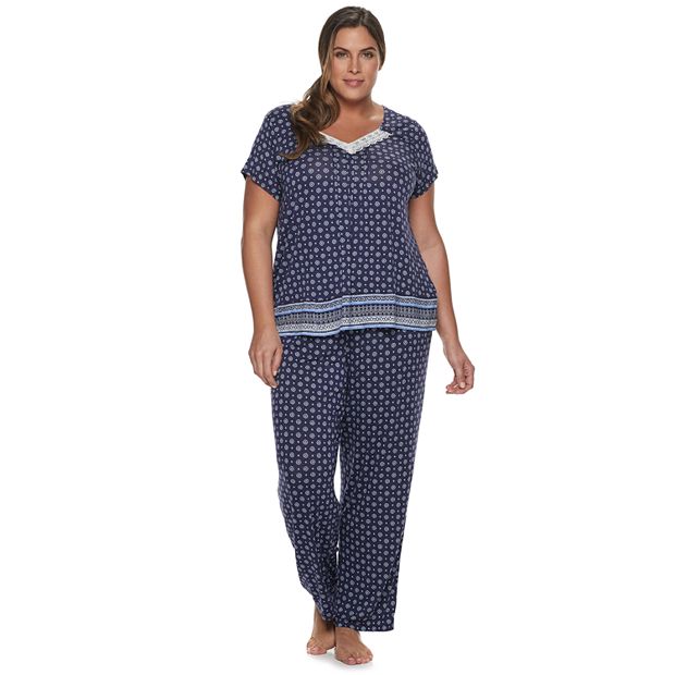 Plus Size Croft Barrow Pajama Top Pajama Pants Set