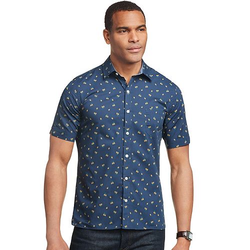van heusen pilot shirt size chart