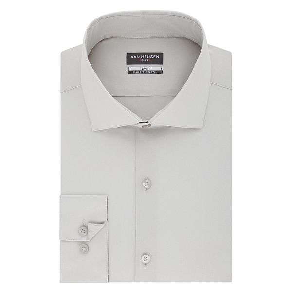 Men's Van Heusen Slim-Fit Spread-Collar Flex Lite Plus Dress Shirt