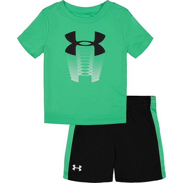 Baby Boy Under Armour Logo 2Piece Tee and Short Set