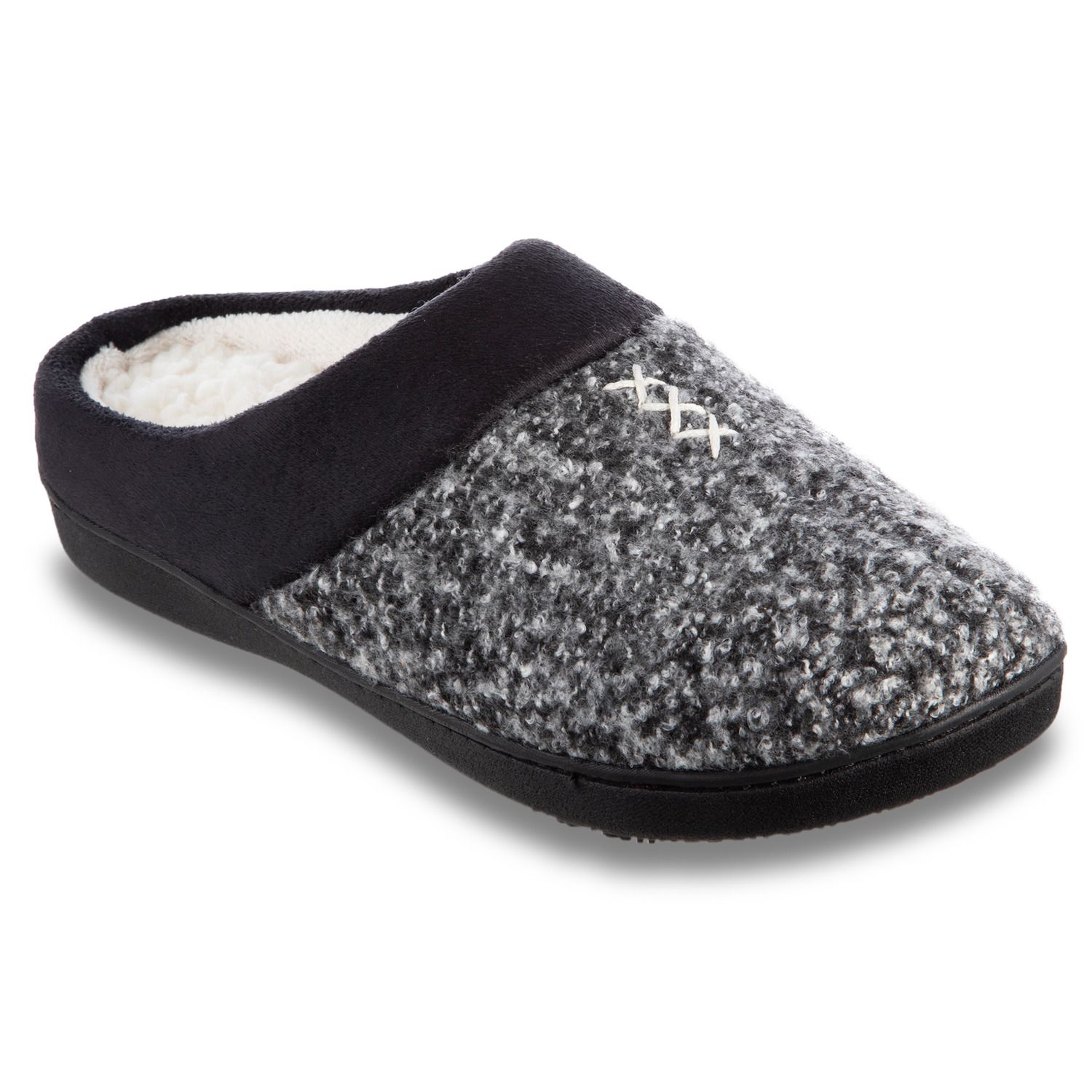 clarks sweater button clog slippers