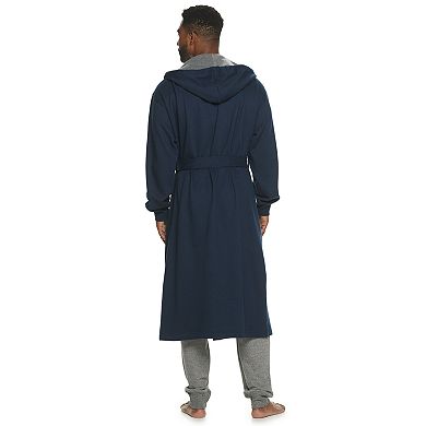 Men's Hanes® 1901 Athletic Hooded Cotton Fleece Robe