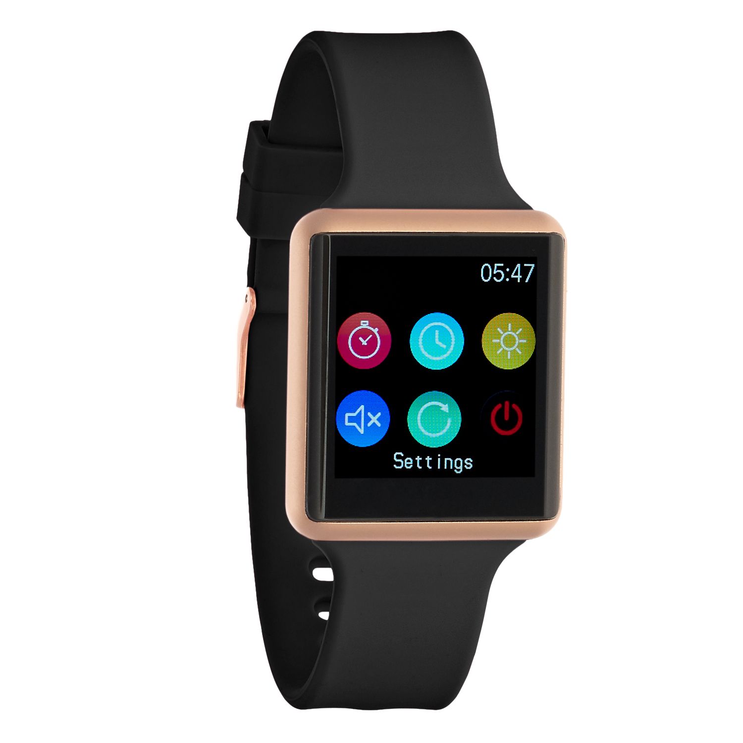 itouch air 2 smartwatch with heart rate monitor and silicone strap