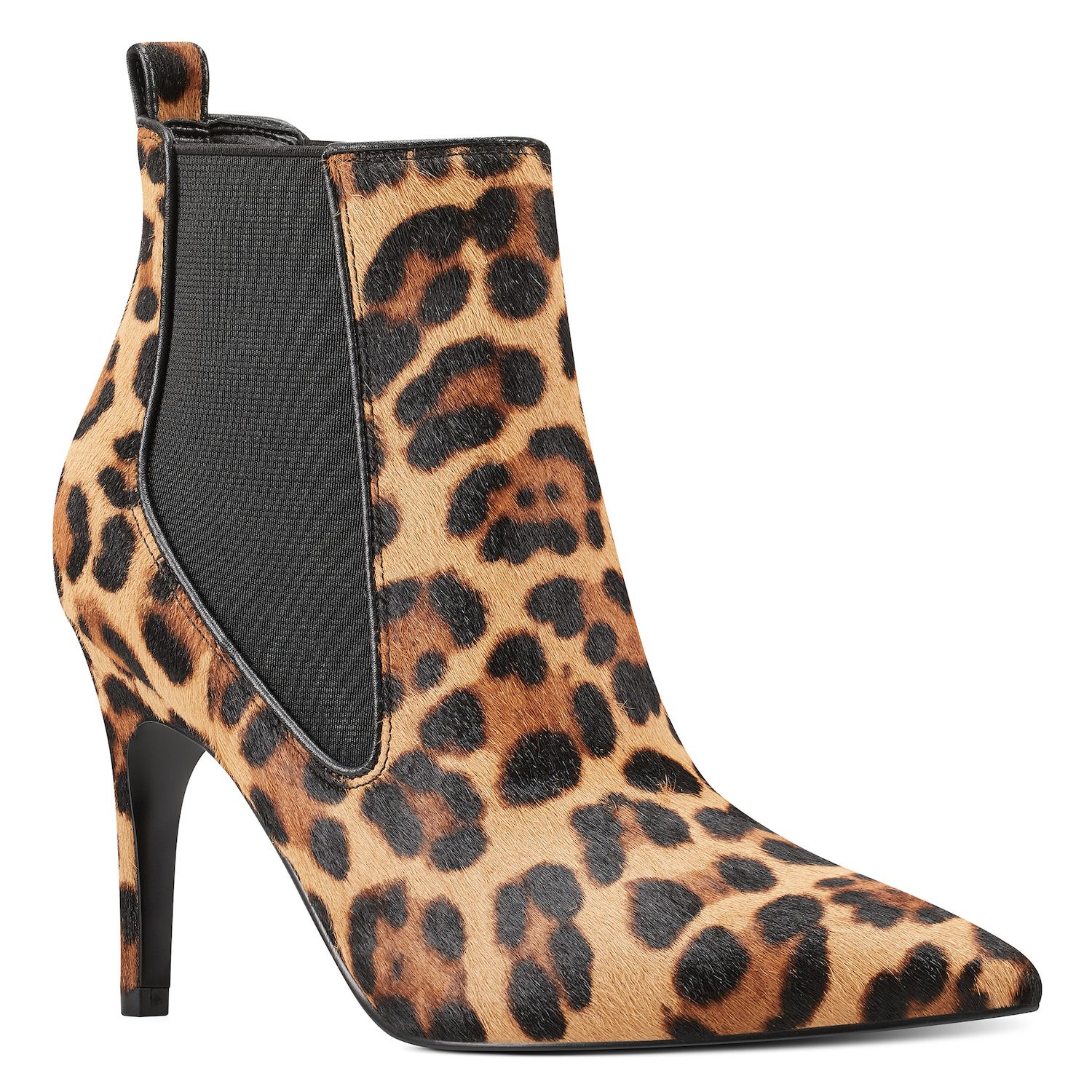 nine west leopard ankle boots