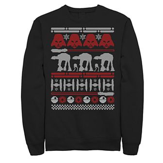 Men's Star Wars Dark Side Ugly Christmas Sweater Style Fleece