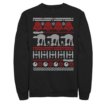 Men's Star Wars Dark Side Ugly Christmas Sweater Style Fleece