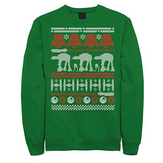 Men's Star Wars Dark Side Ugly Christmas Sweater Style Fleece