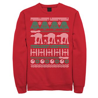 Men's Star Wars Dark Side Ugly Christmas Sweater Style Fleece