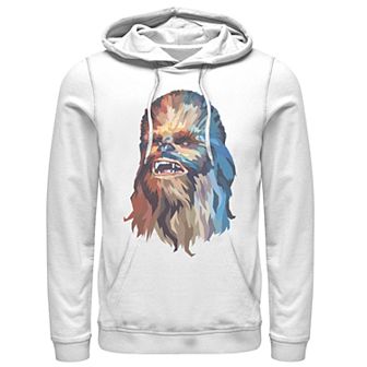 Men's Star Wars Low-Poly Chewbacca Portrait Hoodie