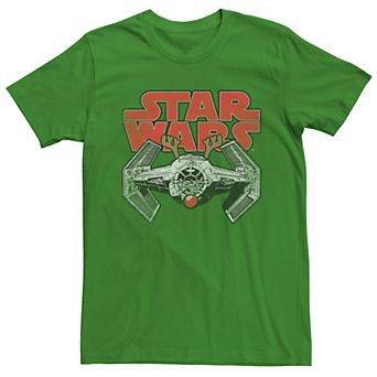 Men's Star Wars Rudolf TIE Fighter Christmas Tee