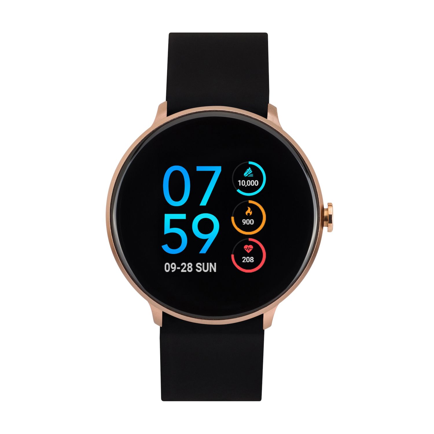 silicone band sports smart watch